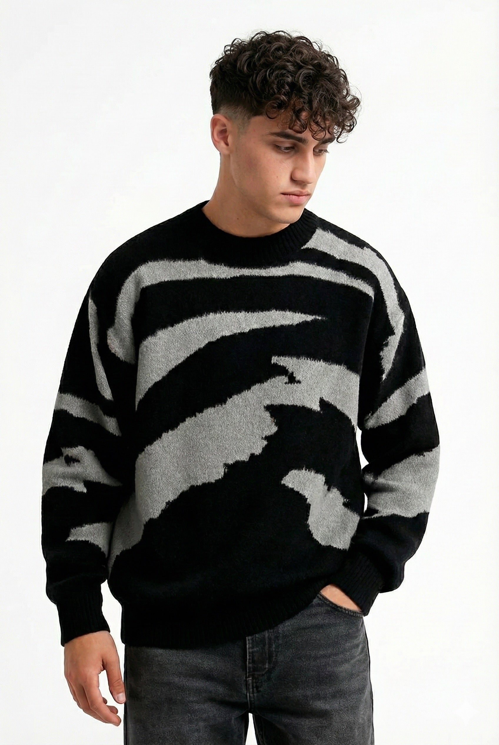 Belvaco's Essential Oversized Graphic Sweater