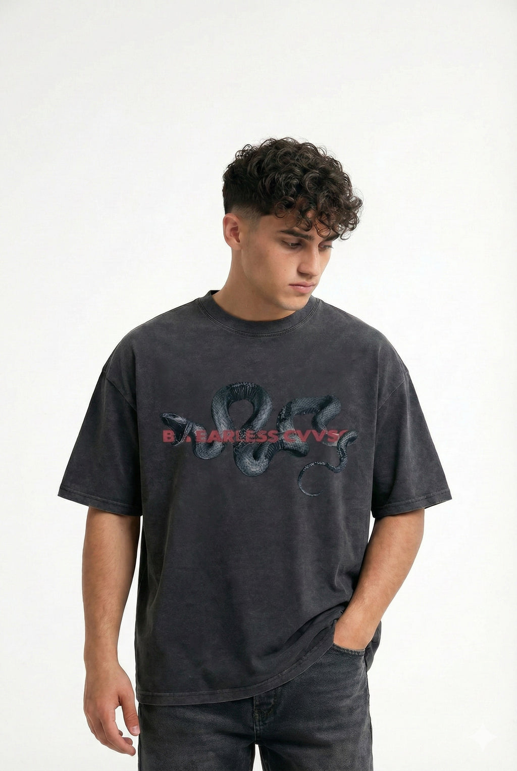 Men's Graphic Round Neck Short Sleeve T-Shirt